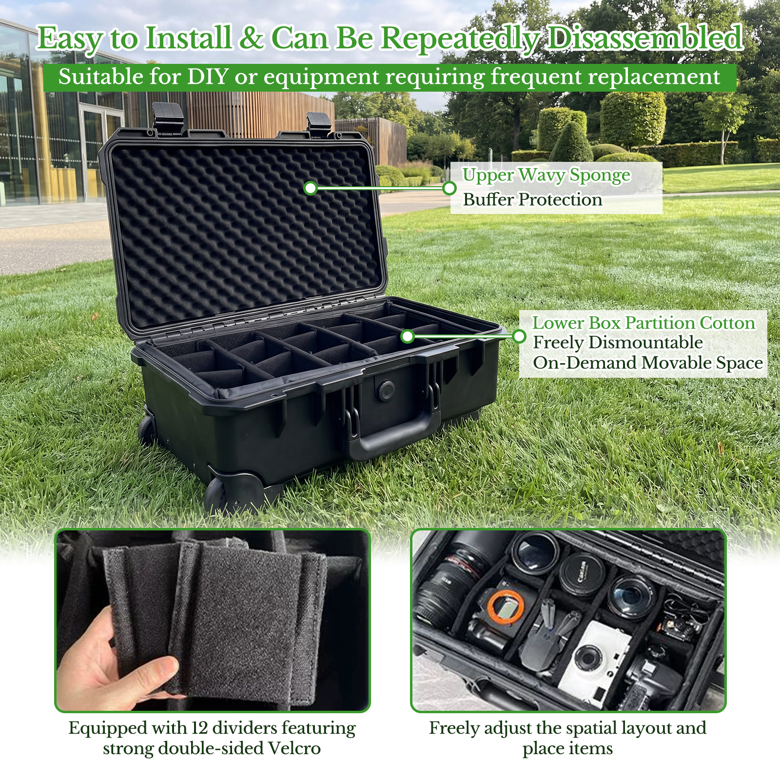 Camera Large Protective Hard C - Drone Camera Case review and price