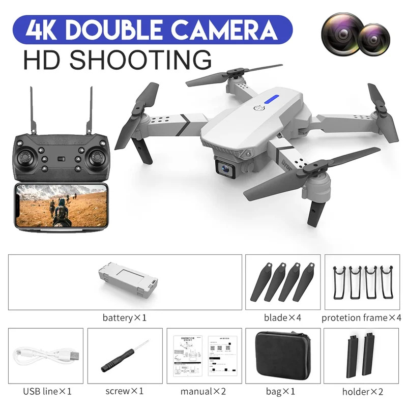 E88 ProIntelligent Folding Dro - Drone Camera Hd review and price