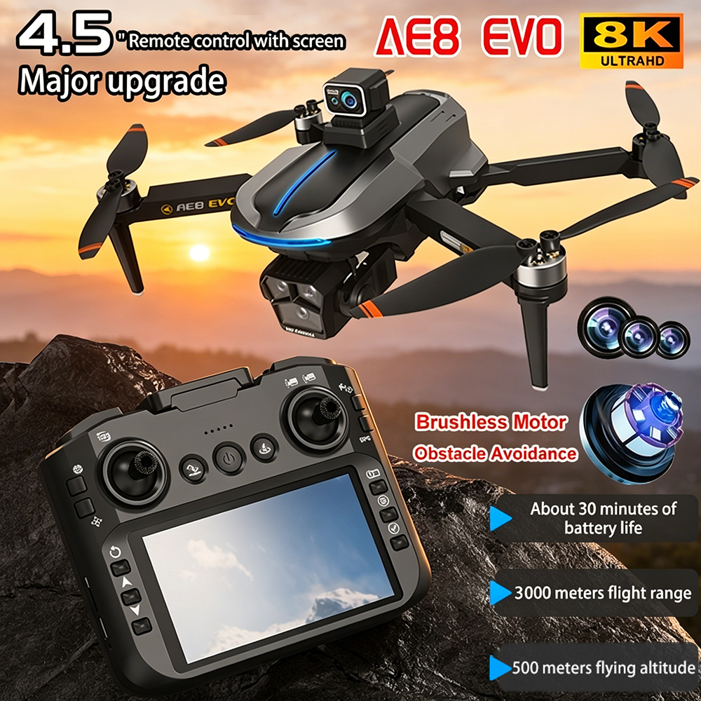 AE8 EVO Drone 4K Professional  - Drone Camera Night Vision review and price