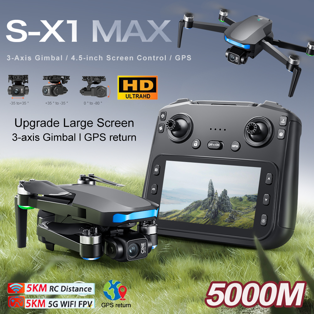 New S-X1 MAX Drone GPS 8K Prof - Drone Camera With Gimbal review and price